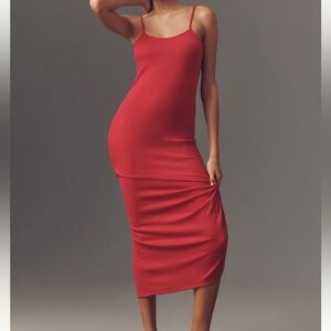 Anthropologie NWT SZ XS sleeveless pointelle maxi dress